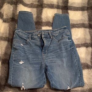 American Eagle Outfitters Women's High Rise Light Blue Jeans